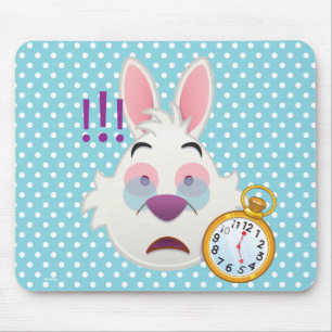 Alice In Wonderland The White Rabbit Emoji Mouse Pad