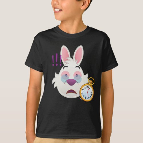 Alice In Wonderland   The White Rabbit Emoji T_Shirt