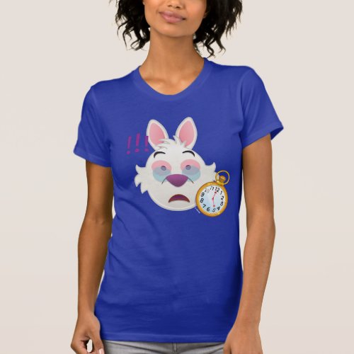 Alice In Wonderland   The White Rabbit Emoji T_Shirt