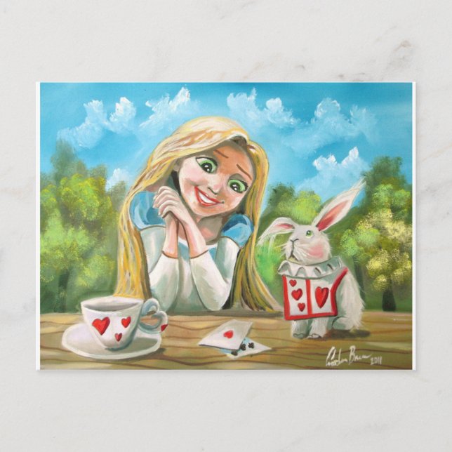 Alice in wonderland the white rabbit Gordon Bruce Postcard (Front)