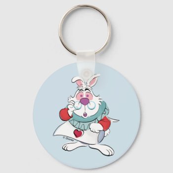 Alice In Wonderland | The White Rabbit Keychain by aliceinwonderland at Zazzle