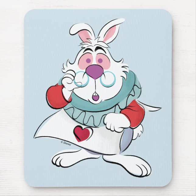 Alice In Wonderland | The White Rabbit Mouse Pad (Front)