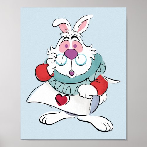 Alice In Wonderland  The White Rabbit Poster
