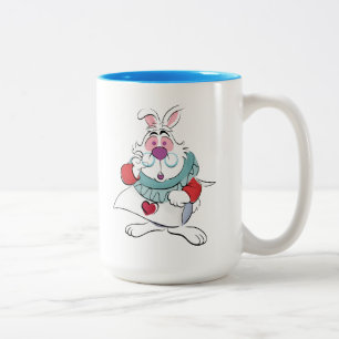 Alice In Wonderland   The White Rabbit Two-Tone Coffee Mug