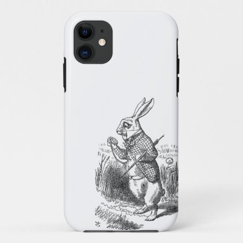 Alice in Wonderland the White Rabbit vintage iPhone 11 Case
