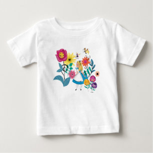Alice in Wonderland The Wonderland Flowers Baby T-Shirt