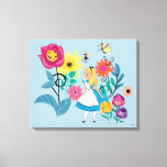 Alice In Wonderland | The Wonderland Flowers Canvas Print at Zazzle