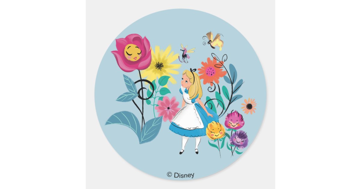 Disney Stickers Lot of 6 Alice in Wonderland Themed Disney Stickers Lot of 6 Alice in Wonderland Themed