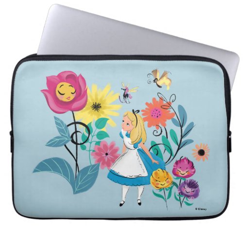 Alice in Wonderland  The Wonderland Flowers Laptop Sleeve