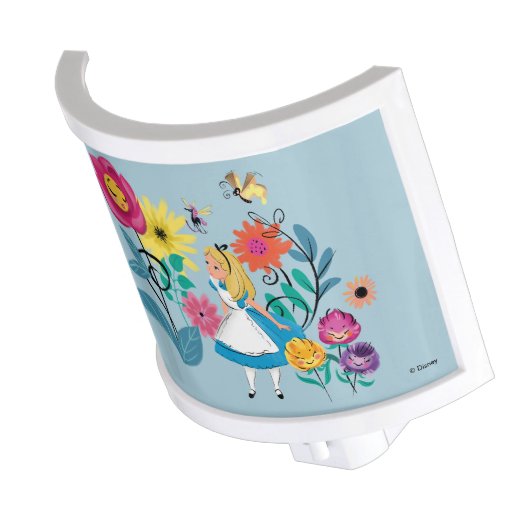 Alice in Wonderland | The Wonderland Flowers Night Light (Angled)