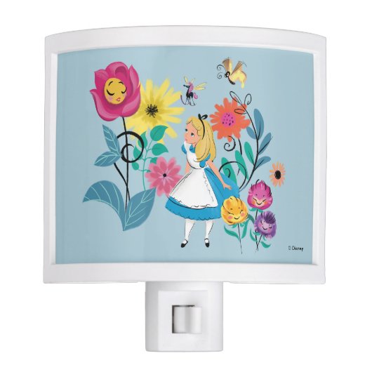 Alice in Wonderland | The Wonderland Flowers Night Light (Front)