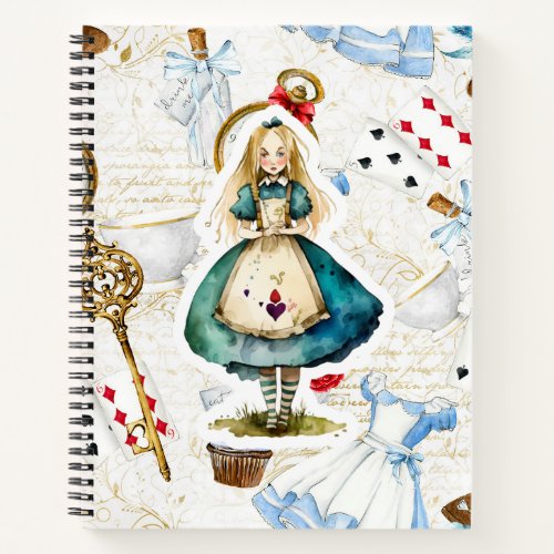Alice In Wonderland Theme Notebook