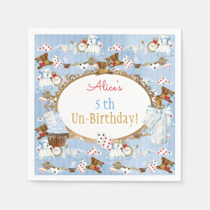 Alice in Wonderland Theme Paper Napkins