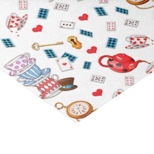 Alice in Wonderland Theme Pattern Tissue Paper