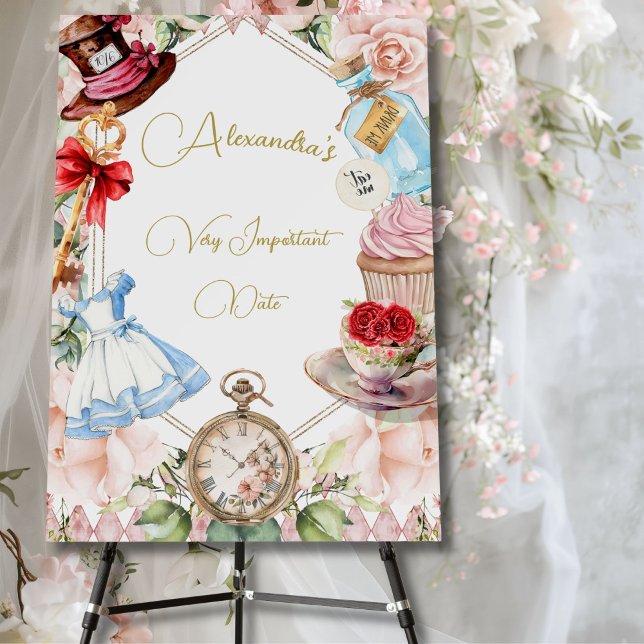 Alice In Wonderland Theme Personal Welcome Poster (Creator Uploaded)