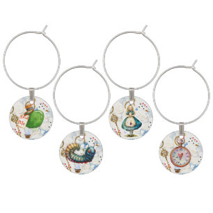 Alice in Wonderland Theme Wine Charm