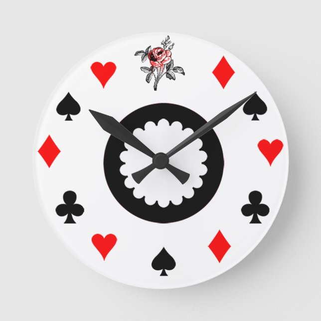 Alice in Wonderland Themed Round Clock (Front)