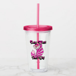 Alice In Wonderland They Went That Way Acrylic Tumbler