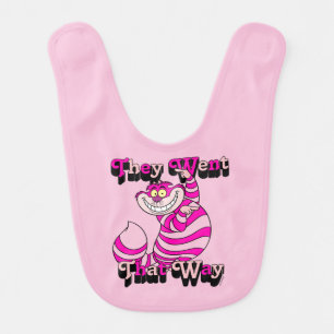 Alice In Wonderland They Went That Way Baby Bib
