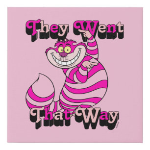 Alice In Wonderland   They Went That Way Faux Canvas Print