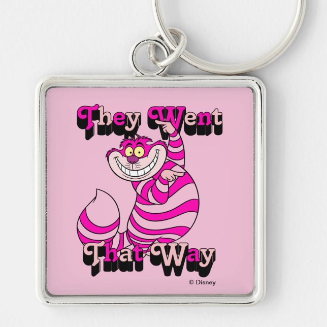 Alice In Wonderland | They Went That Way Keychain (Front)