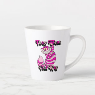 Alice In Wonderland   They Went That Way Latte Mug