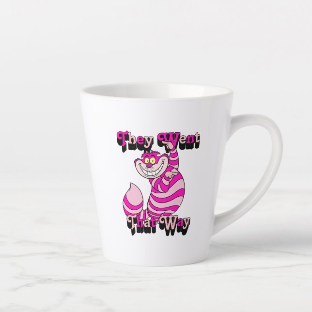Alice In Wonderland | They Went That Way Latte Mug (Right)