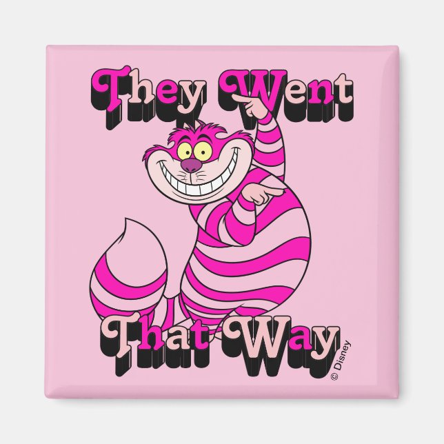 Alice In Wonderland | They Went That Way Magnet (Front)