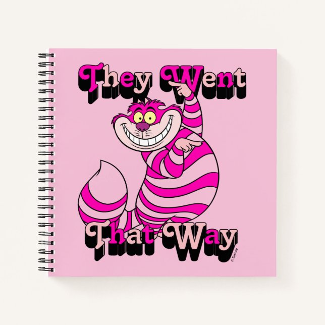 Alice In Wonderland | They Went That Way Notebook (Front)