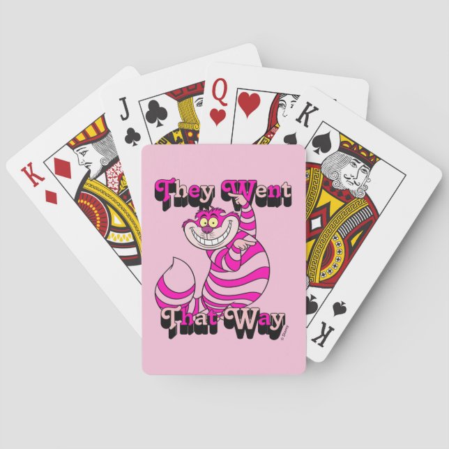Alice In Wonderland | They Went That Way Poker Cards (Back)