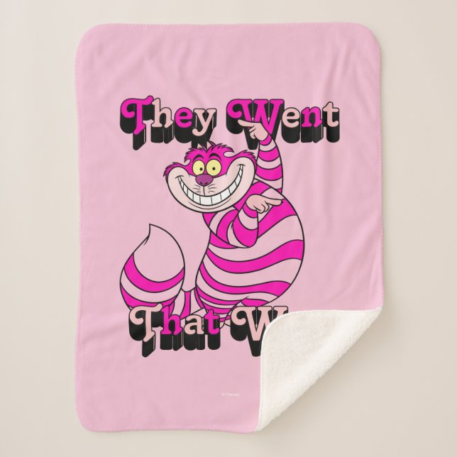 Alice In Wonderland | They Went That Way Sherpa Blanket (Front)