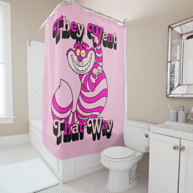 Alice In Wonderland | They Went That Way Shower Curtain (In Situ)