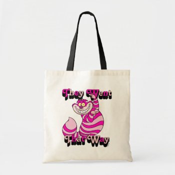 Alice In Wonderland | They Went That Way Tote Bag by aliceinwonderland at Zazzle
