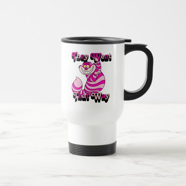 Alice In Wonderland | They Went That Way Travel Mug (Right)