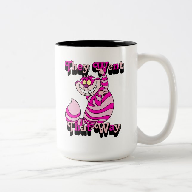 Alice In Wonderland | They Went That Way Two-Tone Coffee Mug (Right)