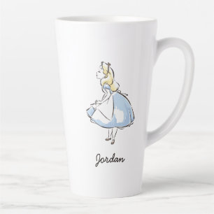 Alice in Wonderland   This Way to Wonderland 2 Latte Mug