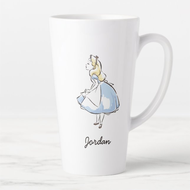 Alice in Wonderland | This Way to Wonderland 2 Latte Mug (Right)