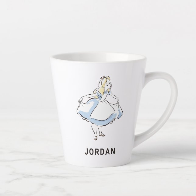 Alice in Wonderland | This Way to Wonderland 3 Latte Mug (Right)