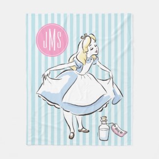 Alice in Wonderland | This Way to Wonderland Fleece Blanket