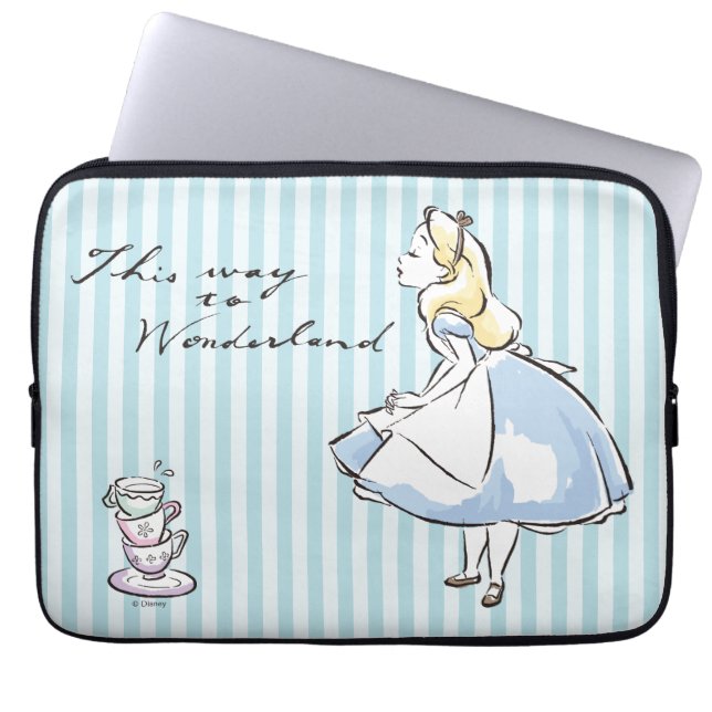 Alice in Wonderland | This Way to Wonderland Laptop Sleeve (Front)