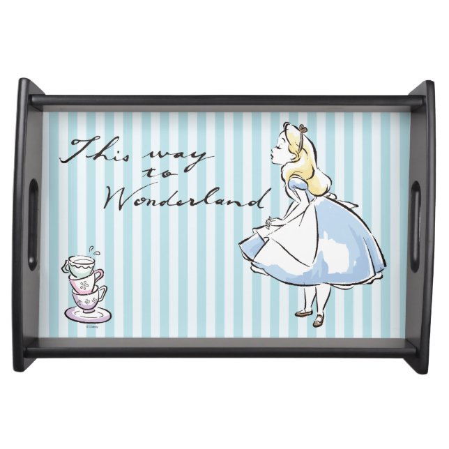 Alice in Wonderland | This Way to Wonderland Serving Tray (Front)
