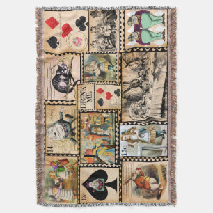 Alice In Wonderland Throw Blanket