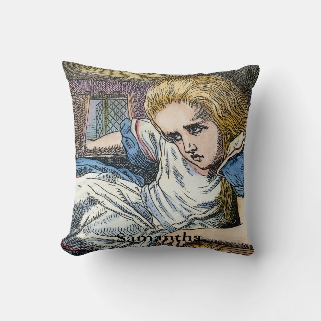 ALICE IN WONDERLAND THROW PILLOW (Front)