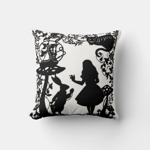 Alice in Wonderland  Throw Pillow