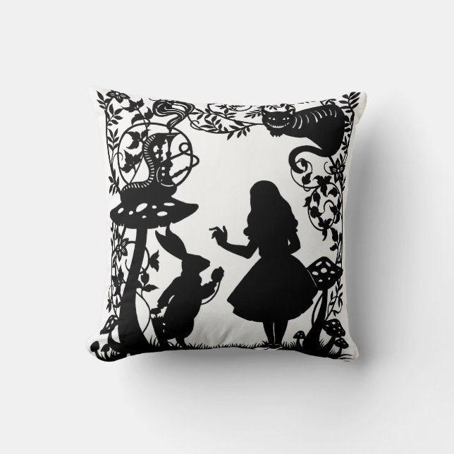 Alice in Wonderland  Throw Pillow (Front)