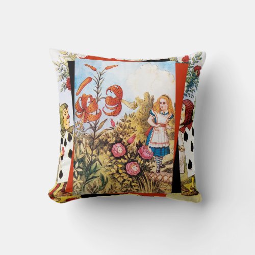 Alice in Wonderland tiger lily Pillow