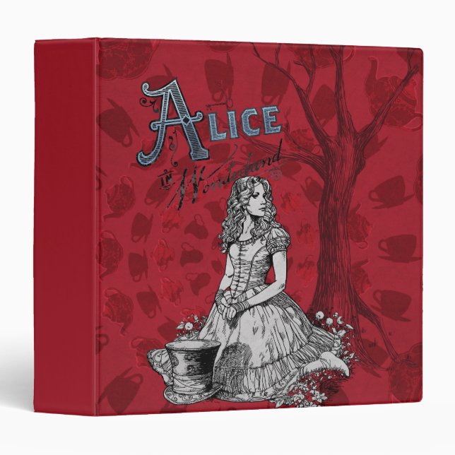 Alice in Wonderland - Tim Burton 3 Ring Binder (Front/Spine)