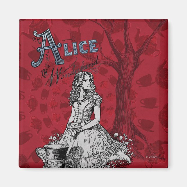 Alice in Wonderland - Tim Burton Magnet (Front)