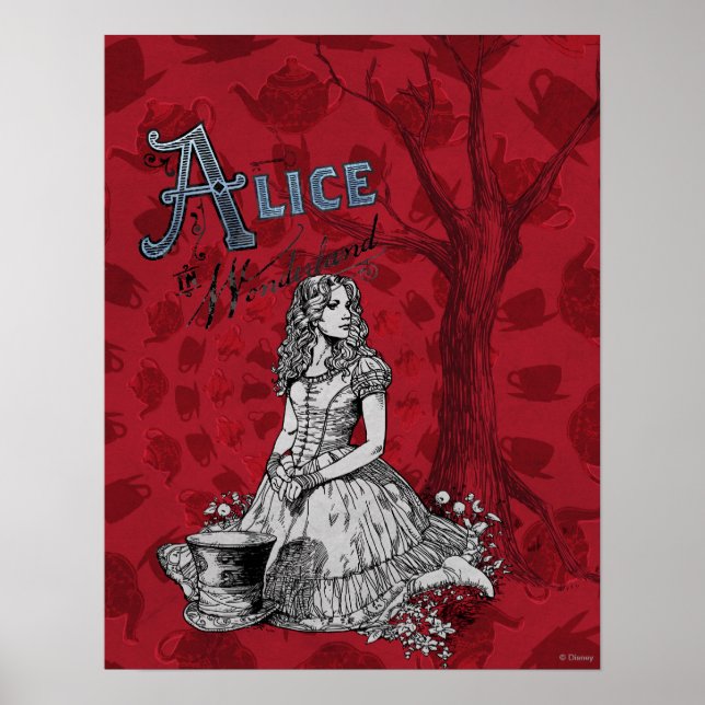 Alice in Wonderland - Tim Burton Poster (Front)