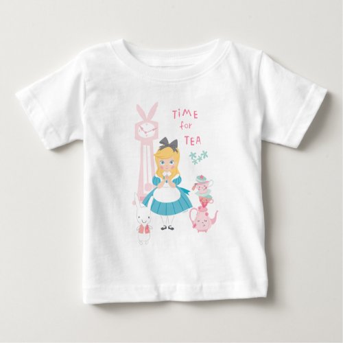 Alice In Wonderland  Time For Tea Baby T_Shirt